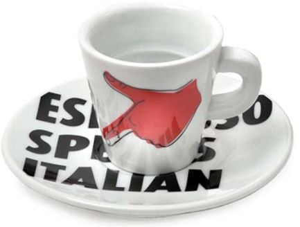 Italian 3 oz "Speaks Italian" Espresso Cups